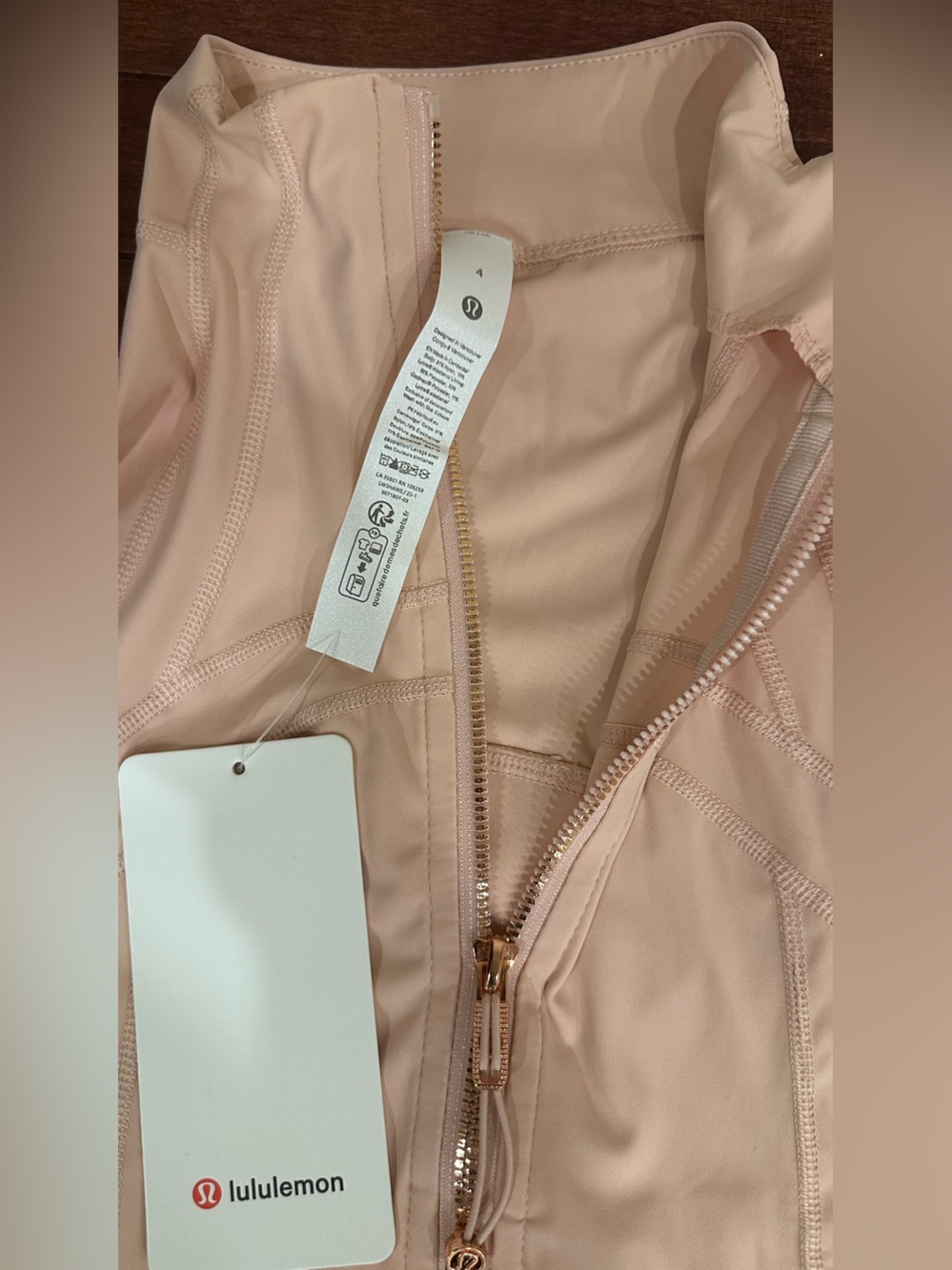 lululemon athletica Women’s Peach Track Jacket & High-Rise Joggers Set - Picture 3 of 7